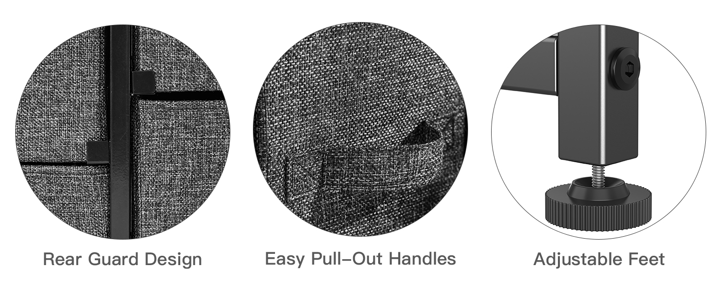 Fabric Dresser, Wide Chest of Drawers for Bedroom, Closet,Hallway, Entryway, Closet-PISC04B