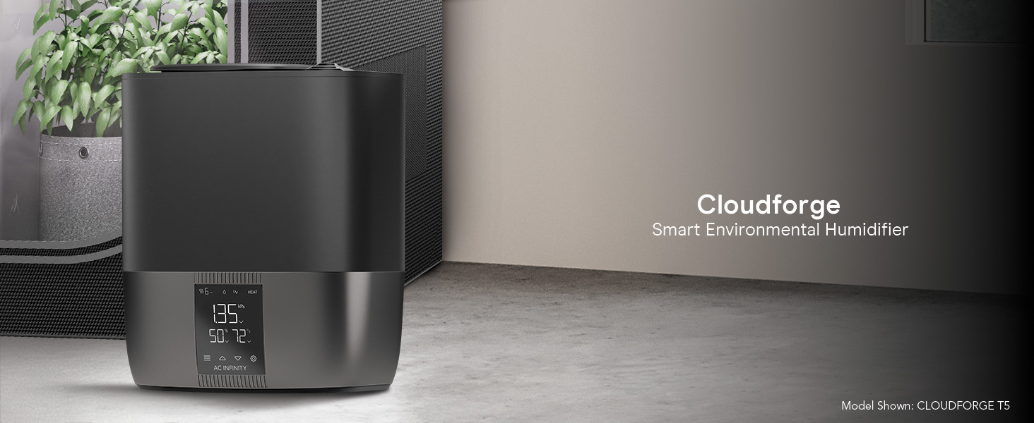 Warm Mist Plant Humidifier VPD Humidity 10-Level Control Water Purifying Grow Tents