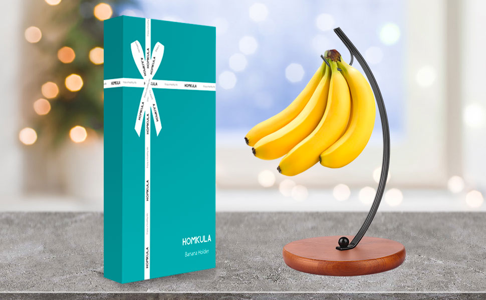 HOMKULA Banana Holder Stand Modern Banana Hanger Hook, Banana Tree