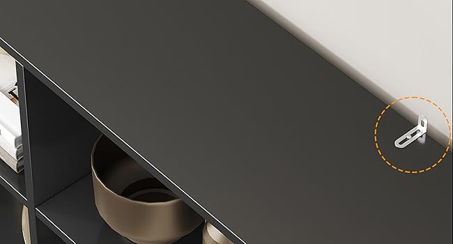 Large black bookshelf