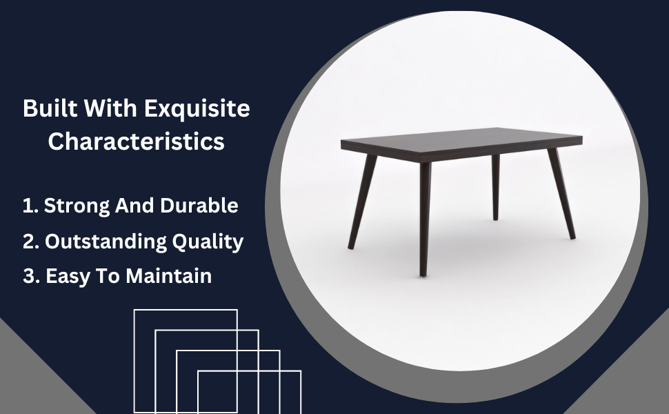 KENDALWOOD™ Furniture Sheesham Wood Dining Table(57x35) with 6 Chairs