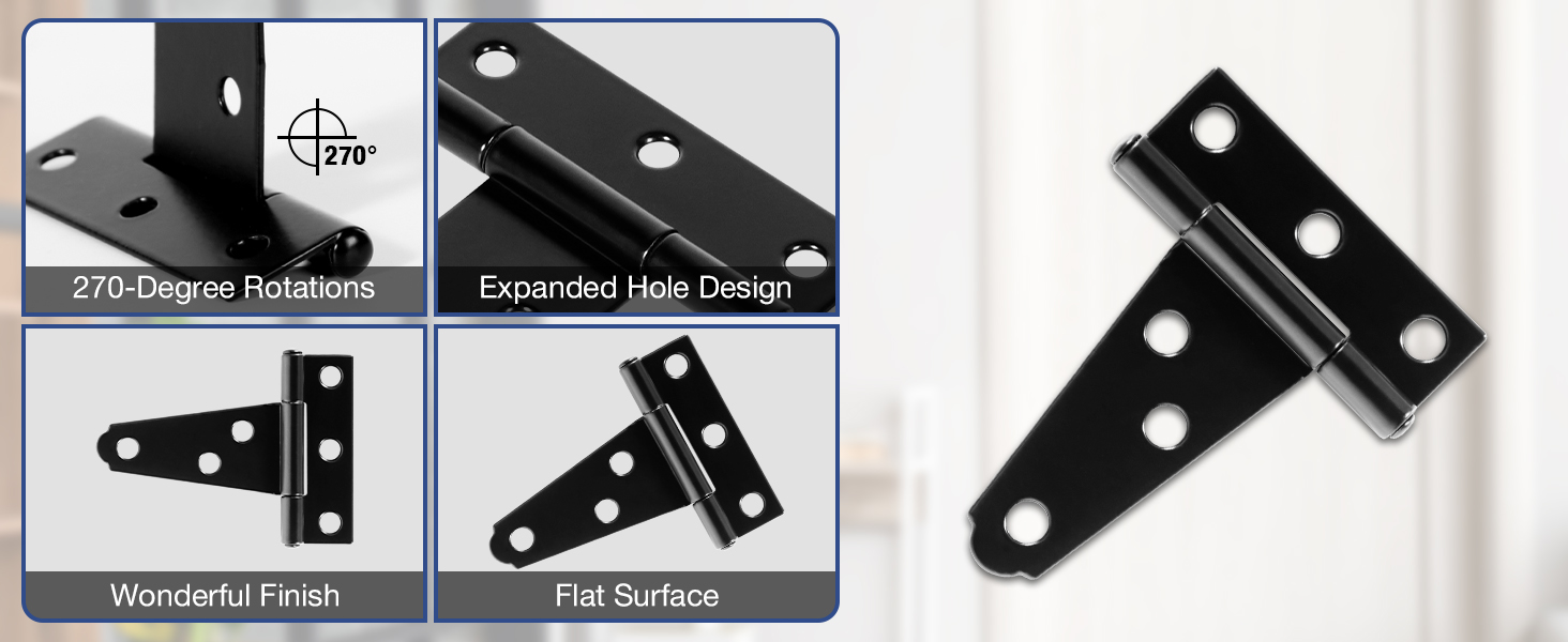 3.5英寸铰链黑色