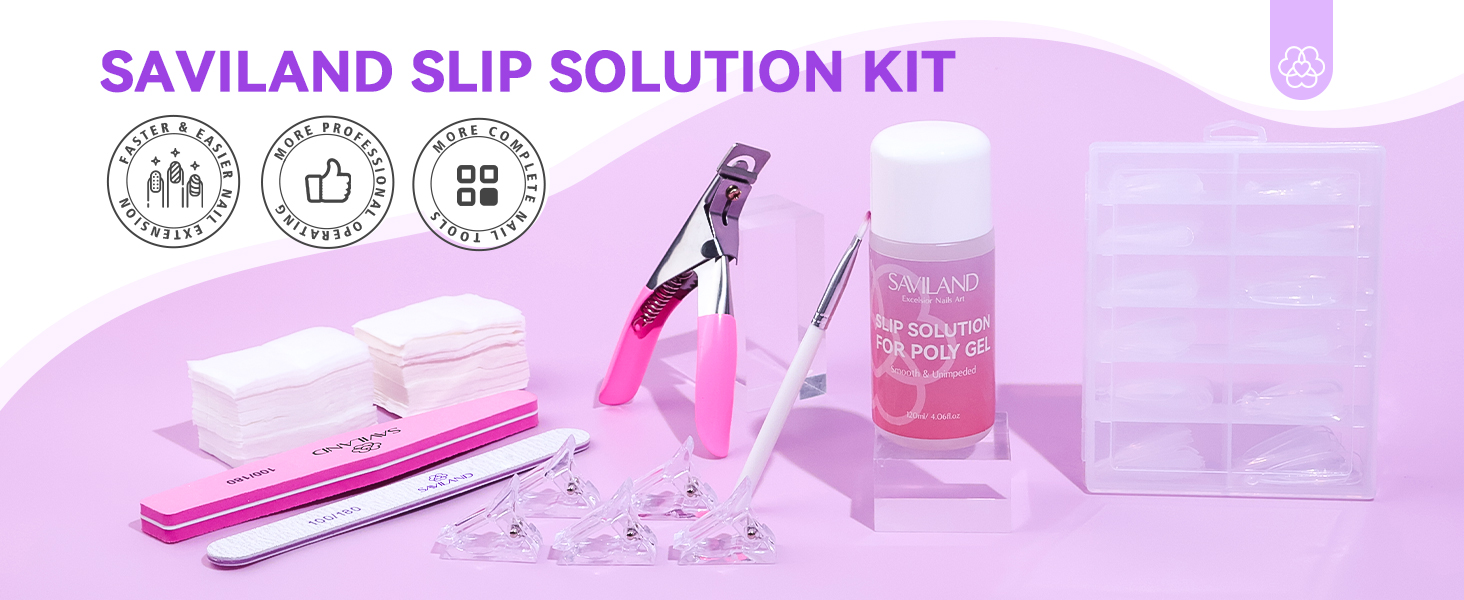 slip solution nail set