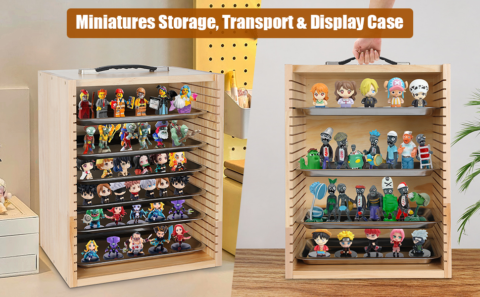 Olasme Miniatures Display Cases Miniatures Storage Case