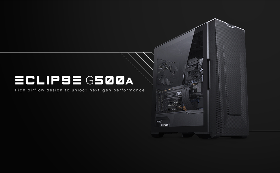 Phanteks Eclipse G500A Performance Mid Tower Case Negro : Amazon.com.mx ...