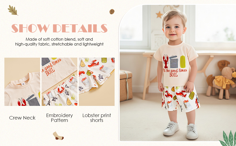 toddler boy’s summer outfit 