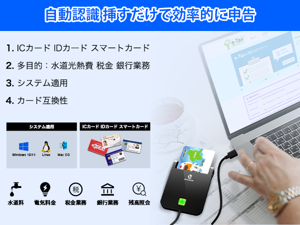 Amazon.co.jp: 【2025特定高速版】ZOWEETEK ICカードリーダー