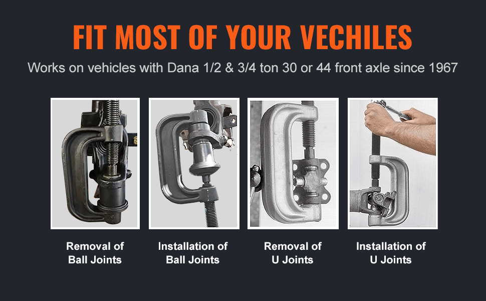 VEVOR Ball Joint Press Kit, 21 pcsTool Kit, Cpress Ball joint Remove and Install Tools, for