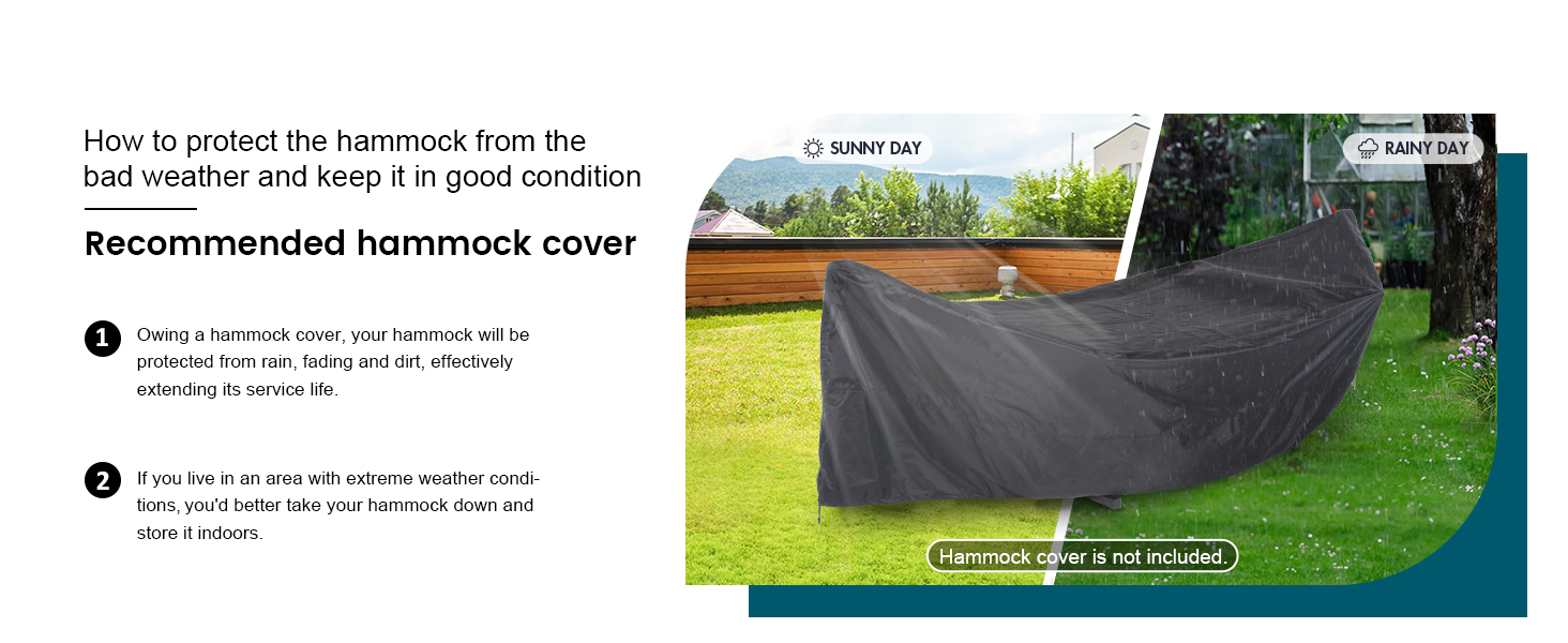 hammock cover for 12ft hammock with stand
