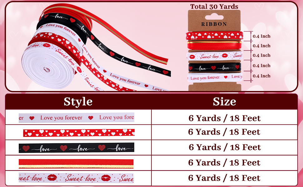 Love♡ribbon Amazon.com: KatchOn, Grosgrain Love Wired Ribbon - 30 Yards