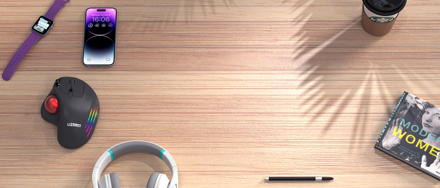 trackabll computer ergonomic bluetooth laptop chargable mouse mice wireless cordless