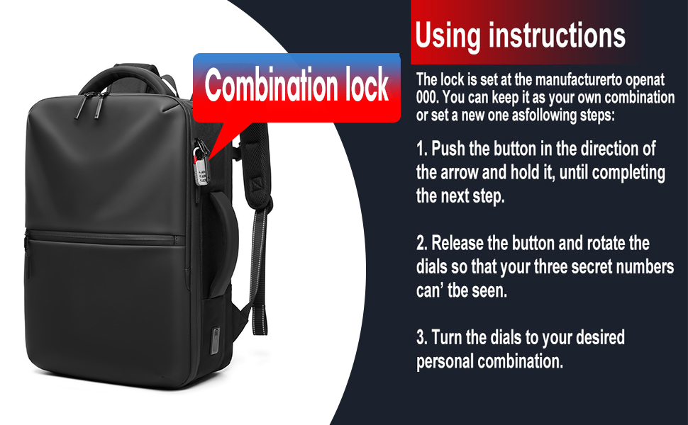 combination lock using instructions