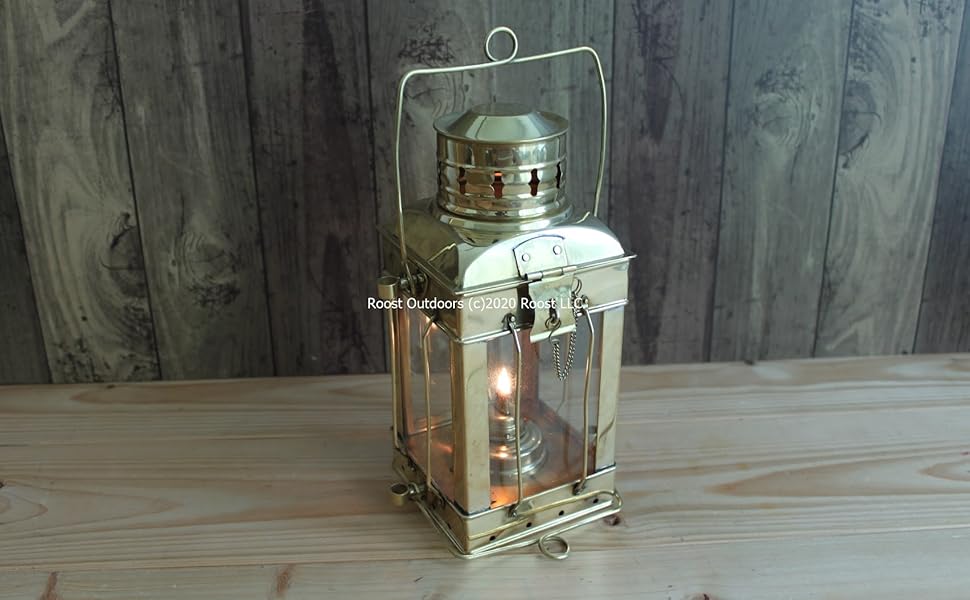 Amazon.co.jp: Roost Outdoors Brass Cargo Ship Oil Lantern