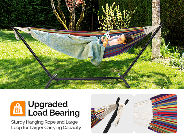 Amazon.com : ONCLOUD 550 LBS Capacity Double Hammock with