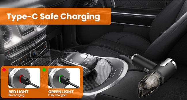 type-c charge vacuum