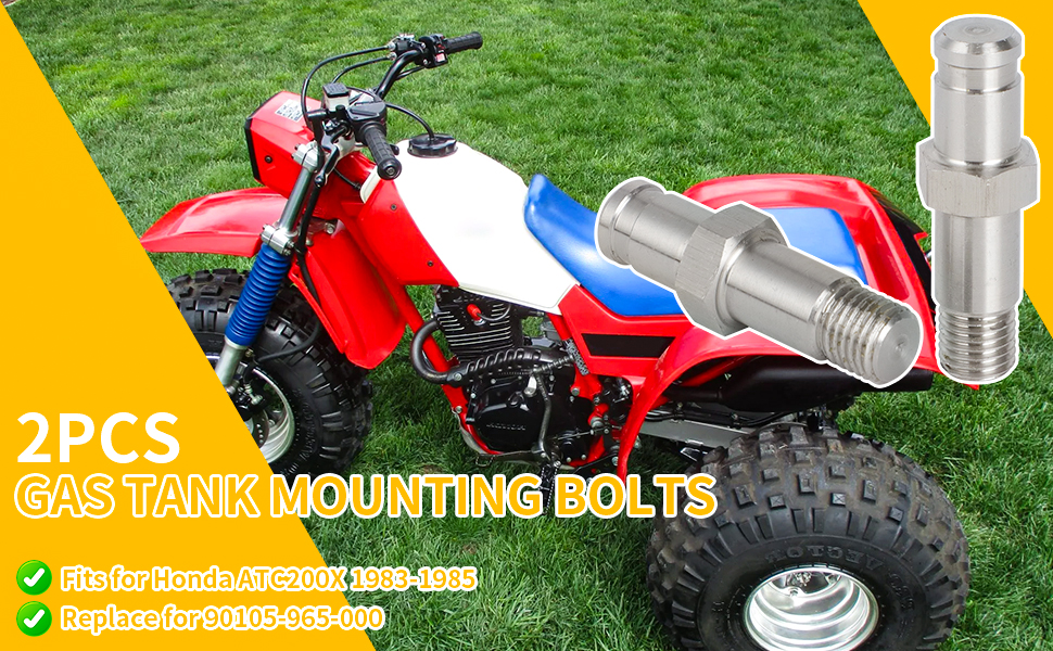 Amazon.com: 2PCS Gas Tank Mounting Bolts for Honda ATC200X