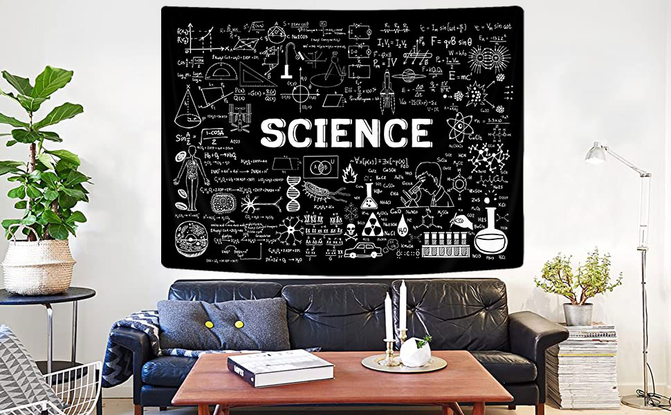 Science Tapestry Geometry Science Classroom Decor Posters, Mandala Education Science