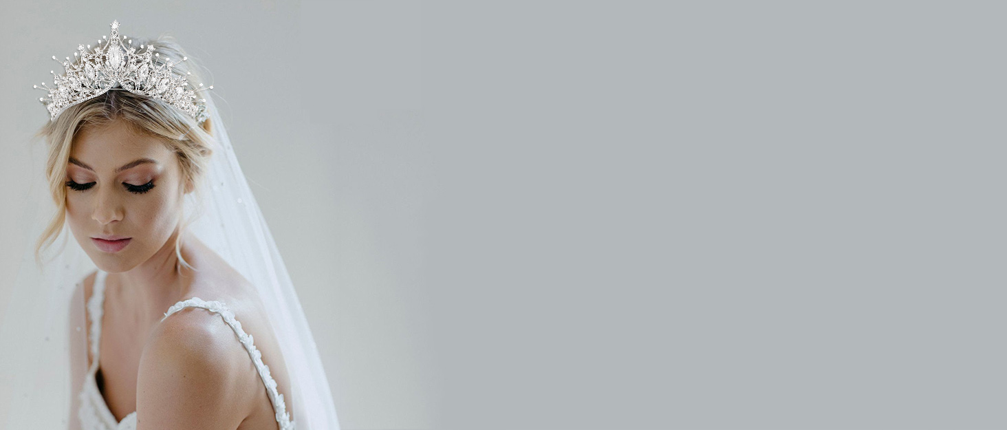 Catery Silver Baroque Crowns and Tiaras 