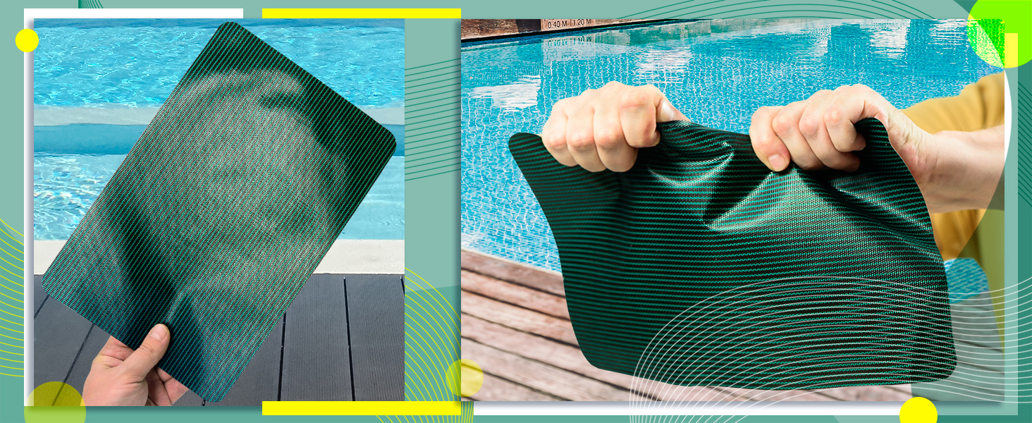 Pool Patch Repair Kit, Pool Safety Cover Patch Kit 12 x 8