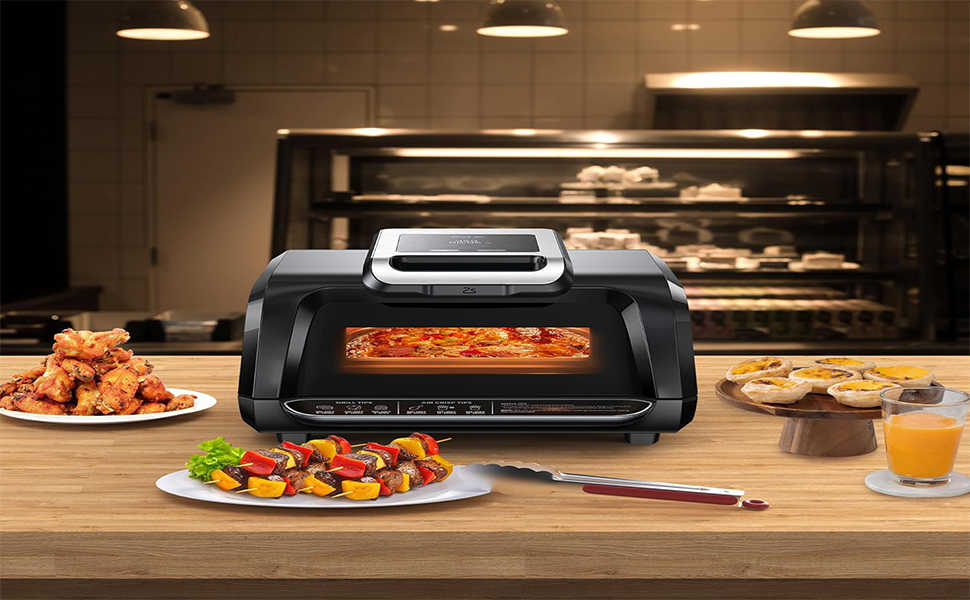 7-in-1 Smokeless Indoor Grill &amp; Air Fryer Combo