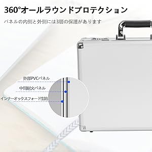 (送料無料)12.980円　肩紐付き一丁入アルミハードケース　楽々安全移動 送料無料)12.980円 肩紐付き一丁入アルミハードケース 楽々安全