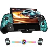 FUNLAB [Luminous Pattern Switch Controller Compatible with Switch/OLED, Luminpad Ergonomic Switch...