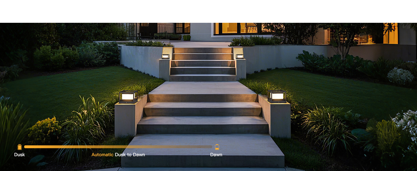 Pillar Light Automatic Dusk to Dawn