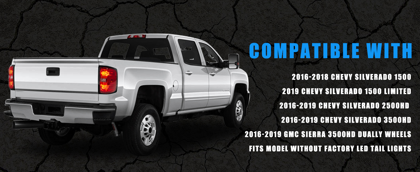 RANSOTO Tail Light Compatible With 20162019 Chevy