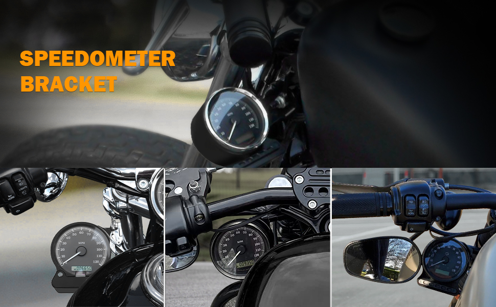 PBYMT Motorcycle Speedometer Relocation Bracket Side Mount