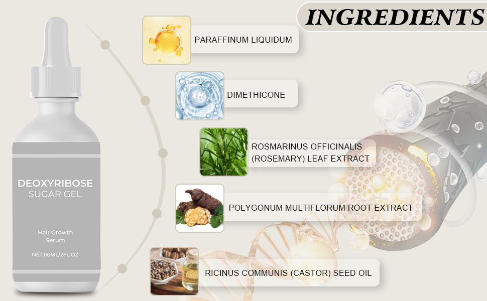 deoxyribose sugar gel hair growth