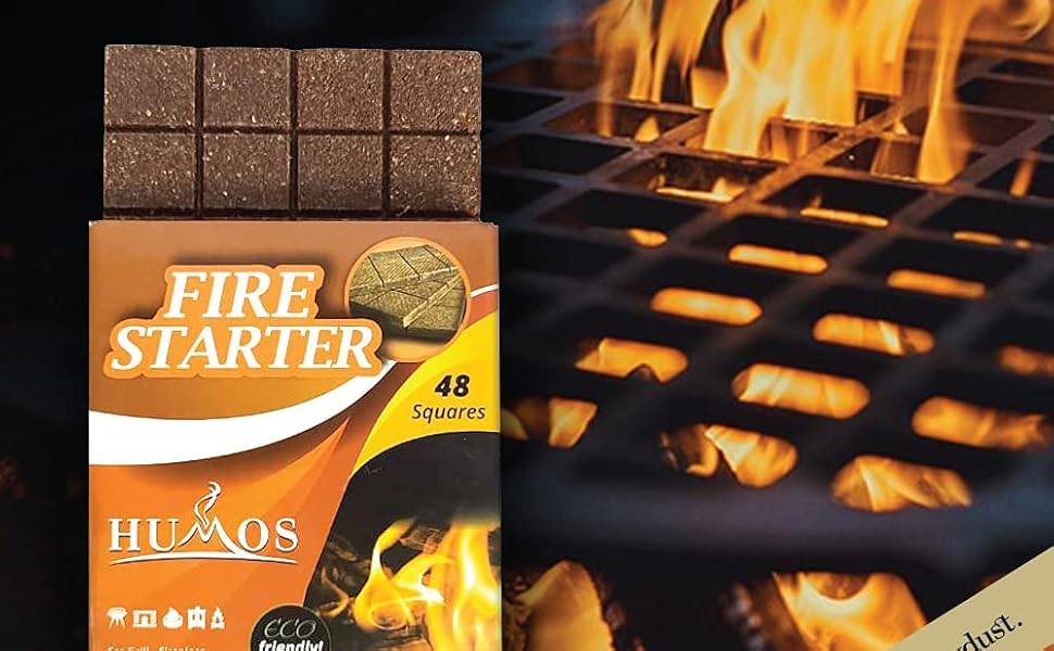 Humos Fire Starter for Grill, Fireplace, Fire Pit, Smoker
