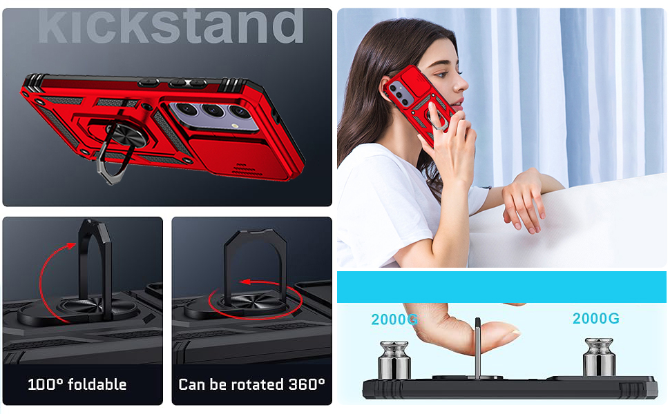 KEYUJIE for Samsung Galaxy S24 FE Case,with HD Screen