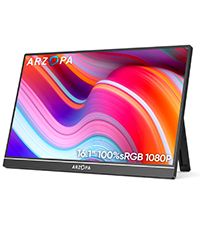 ARZOPA 16.1インチ モバイルモニター 144Hz Amazon.com: ARZOPA 16.1“ 144HZ Portable Monitor with Built