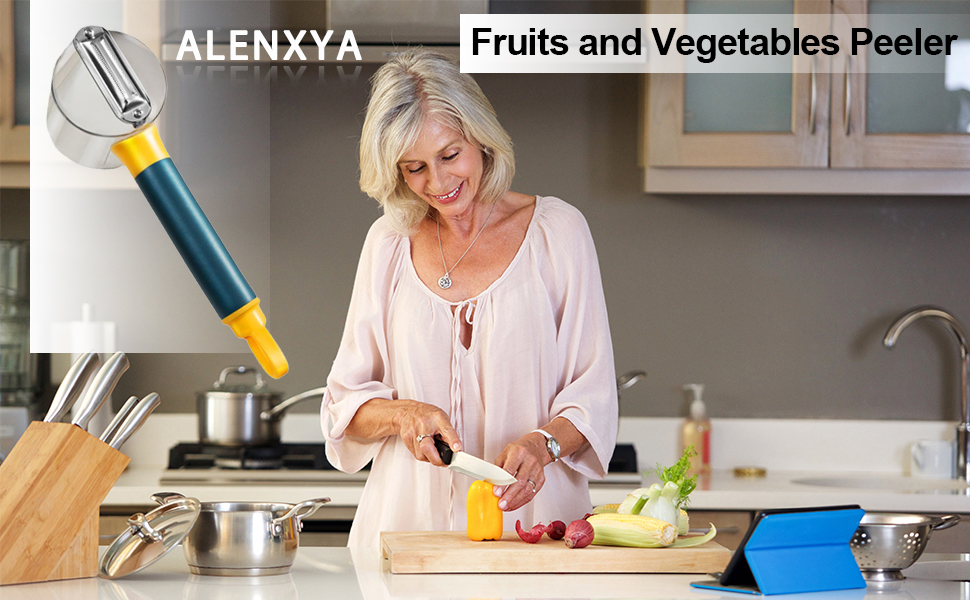 ALENXYA Vegetable Peeler with Storage Box,Potato peelers,2