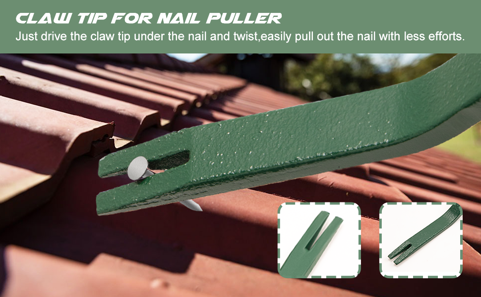 Shingle Removal Tool High Carbon Steel 29.7cm Roofing Nail Puller