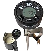 MiiCoffee Digital Milk Frothing Thermometer with Clip, Espresso Machine Accessories for Steaming ...