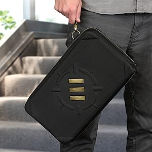 Built-in Carry Handle with Metal Hardware