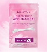 Nieteyrue (20 Packs) Disposable Vaginial Applicators Individually Wrapped Hygienic