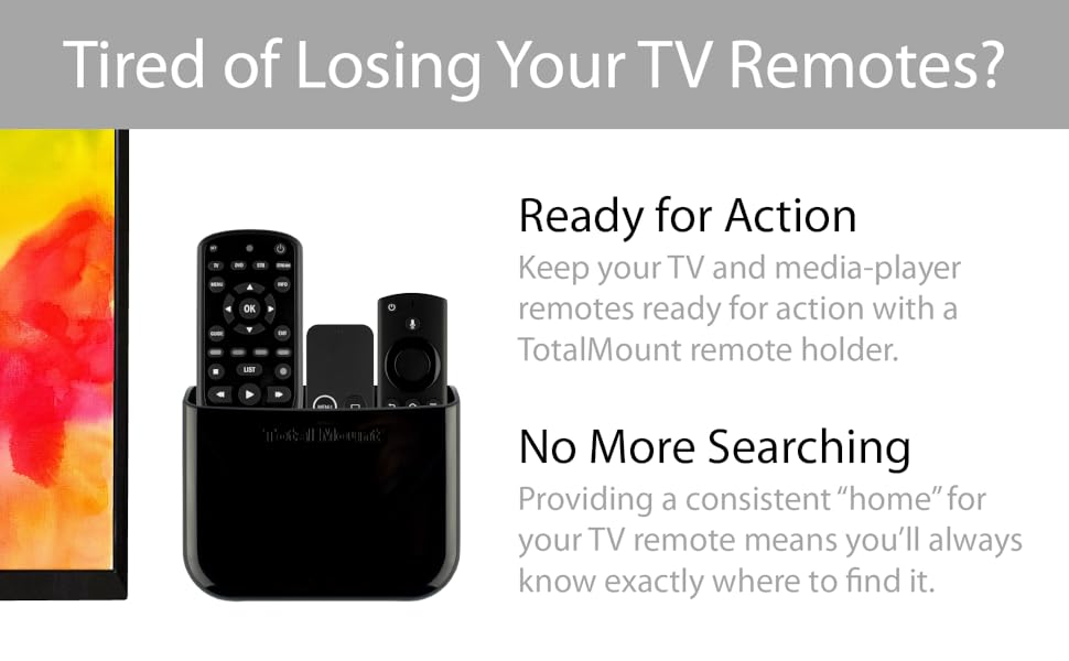 TotalMount Hole-Free Remote Holder