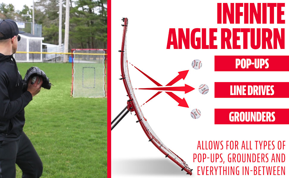 Franklin Sports Unisex Youth Return Franklin Sports Baseball Pitching