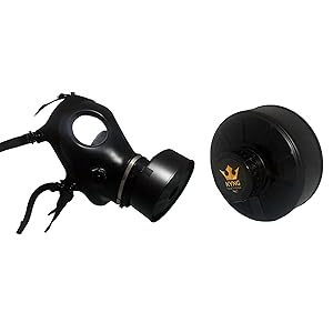 KYNG Israeli Gas Mask Respirator Mask Protection w/Premium Black 40mm FILTER