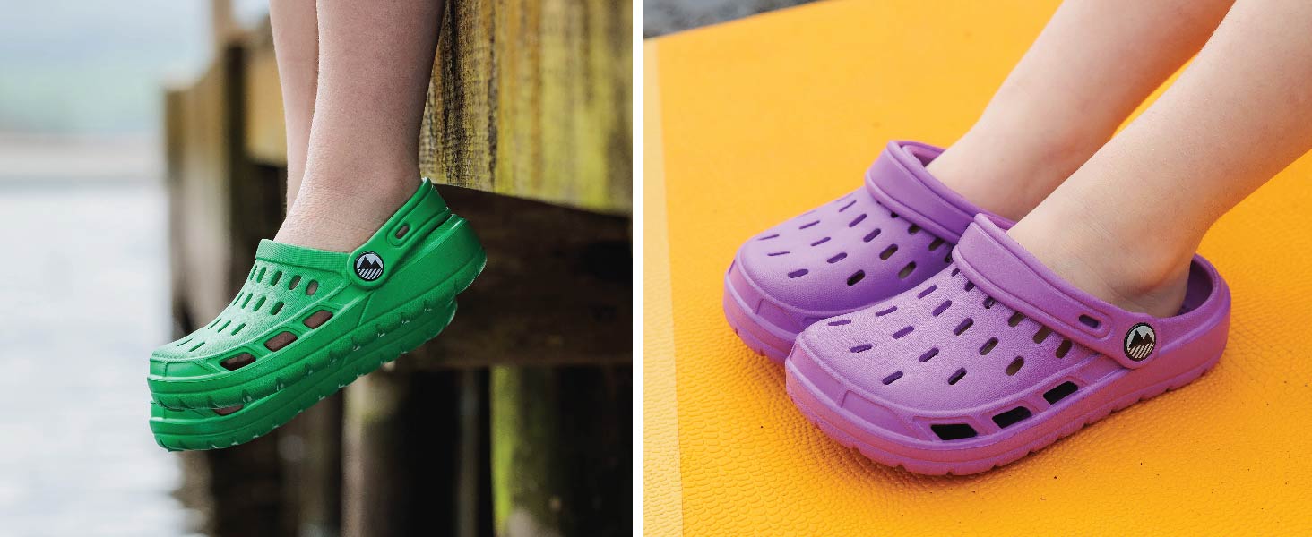 Children’s kids clogs lightweight garden summer shoes comfortable breathable classic holiday beach