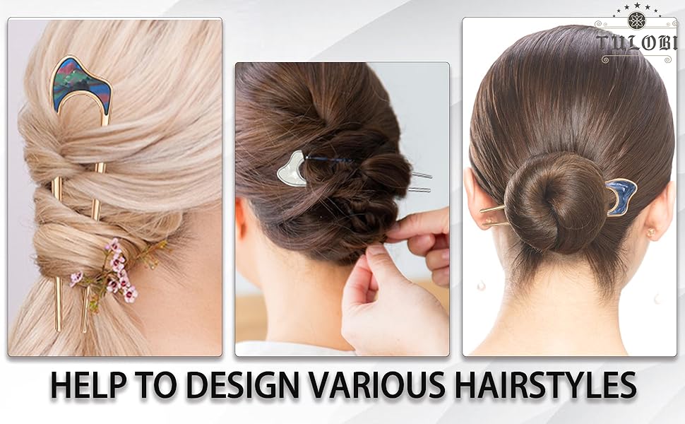 4 Pcs Hair Pins,U Shaped Hair Pins