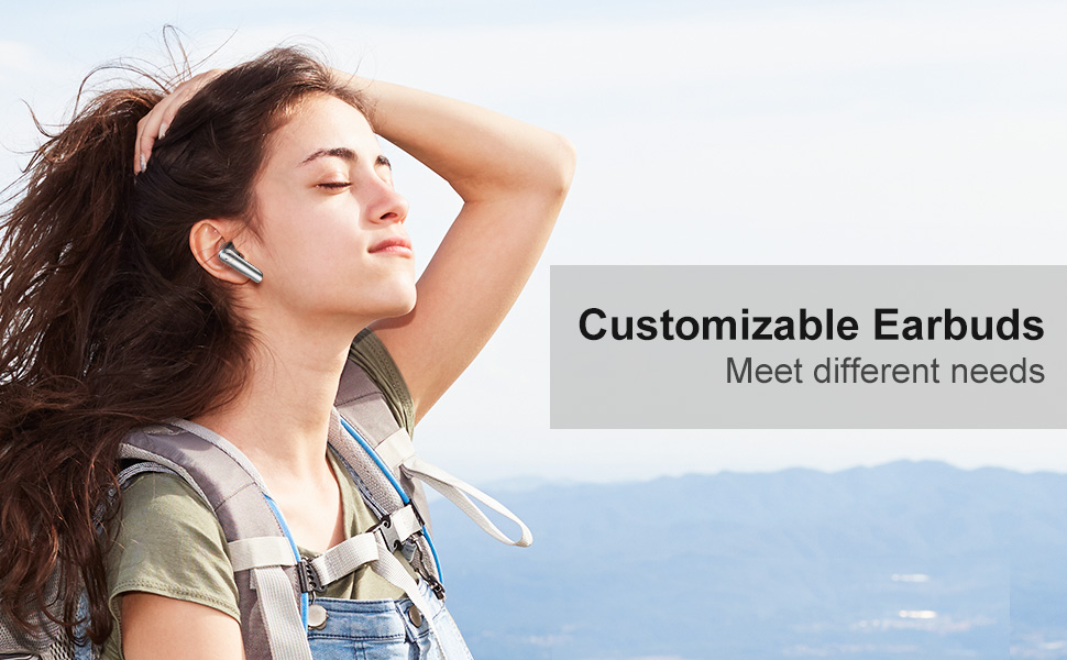 Wireless Earbuds Bluetooth, 4 Mics Noise Cancelling Bluetooth Earbuds