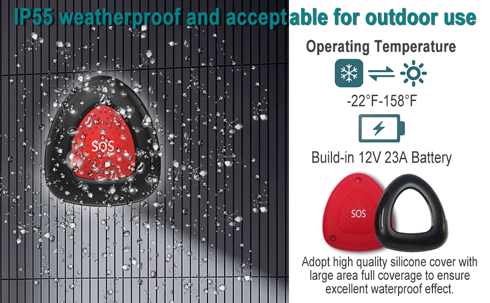 waterproof call bell