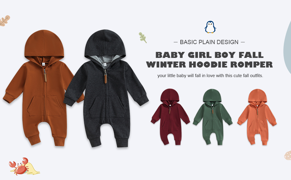 baby boy hoodie romper