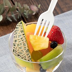 Amazon.co.jp: ストリックスデザイン 使い捨てフォーク 透明袋