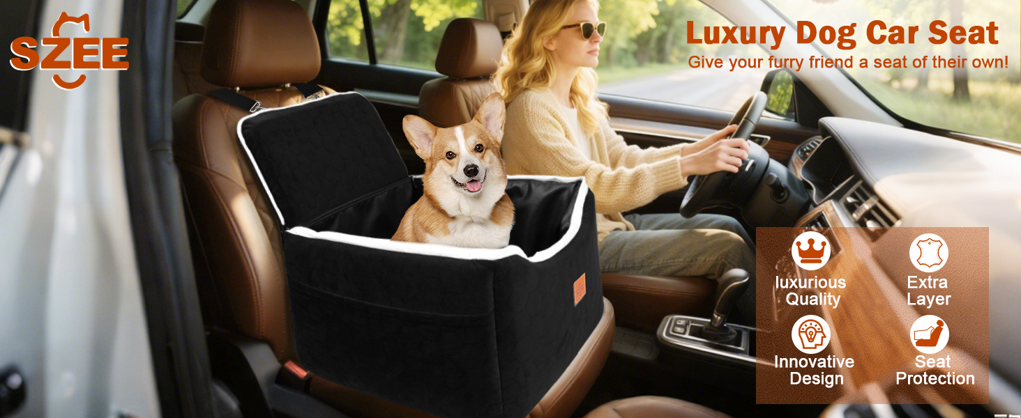 Dog Car Seat for Small to Medium Sized Dogs 0~35lbs