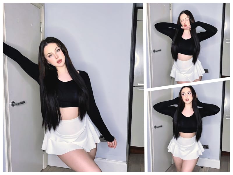 Womens Crop Long Sleeve Tops