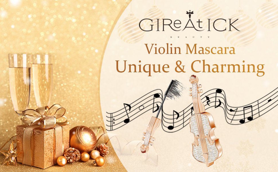 Gireatick 1Pcs Violin 4D Silk Fiber Lash Mascara